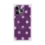 プレミアムスクエアケース with MagSafe［ 水彩ドット・レトロカラー - Purple ］