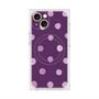 プレミアムスクエアケース with MagSafe［ 水彩ドット・レトロカラー - Purple ］