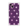 プレミアムスクエアケース with MagSafe［ 水彩ドット・レトロカラー - Purple ］