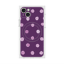 プレミアムスクエアケース with MagSafe［ 水彩ドット・レトロカラー - Purple ］