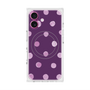 プレミアムスクエアケース with MagSafe［ 水彩ドット・レトロカラー - Purple ］