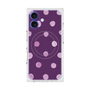 プレミアムスクエアケース with MagSafe［ 水彩ドット・レトロカラー - Purple ］
