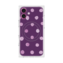 プレミアムスクエアケース with MagSafe［ 水彩ドット・レトロカラー - Purple ］