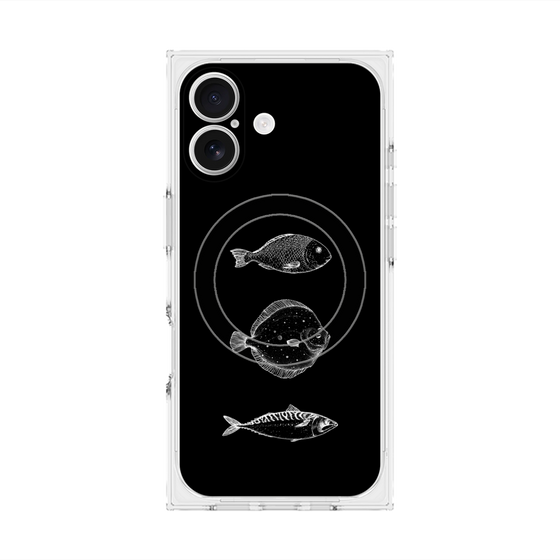 プレミアムスクエアケース with MagSafe［ Coexist No.1 - Black ］