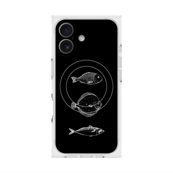 プレミアムスクエアケース with MagSafe［ Coexist No.1 - Black ］