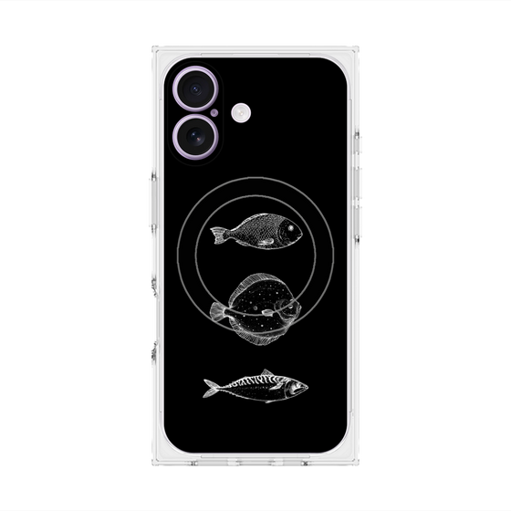 プレミアムスクエアケース with MagSafe［ Coexist No.1 - Black ］