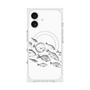 プレミアムスクエアケース with MagSafe［ Coexist No.2 - White ］