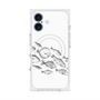 プレミアムスクエアケース with MagSafe［ Coexist No.2 - White ］