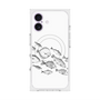 プレミアムスクエアケース with MagSafe［ Coexist No.2 - White ］