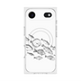 プレミアムスクエアケース with MagSafe［ Coexist No.2 - White ］