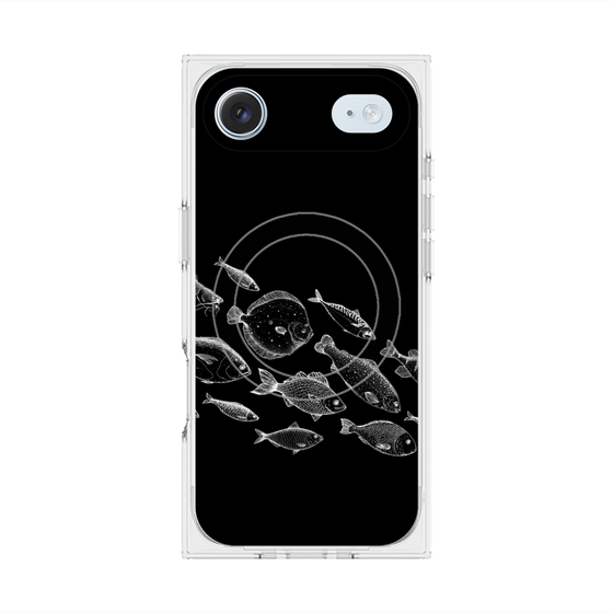 プレミアムスクエアケース with MagSafe［ Coexist No.2 - Black ］