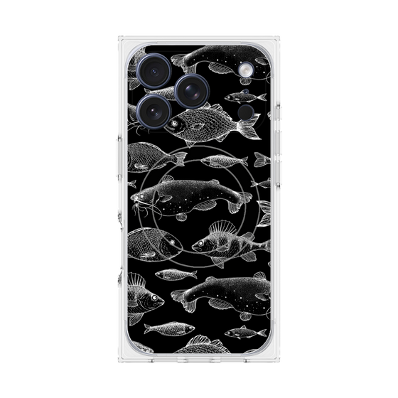 プレミアムスクエアケース with MagSafe［ Coexist No.3 - Black ］