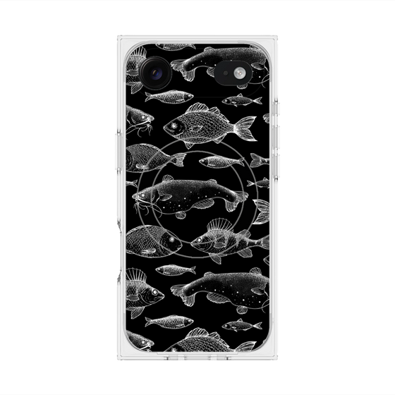 プレミアムスクエアケース with MagSafe［ Coexist No.3 - Black ］