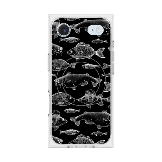 プレミアムスクエアケース with MagSafe［ Coexist No.3 - Black ］