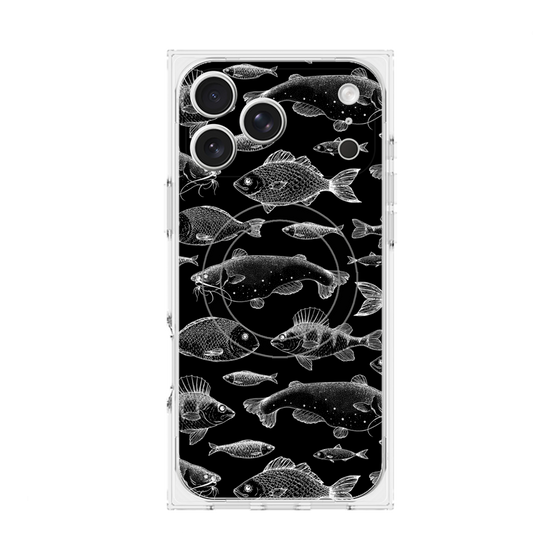 プレミアムスクエアケース with MagSafe［ Coexist No.3 - Black ］