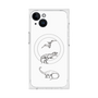 プレミアムスクエアケース with MagSafe［ Dinosaurs No.1 - White ］