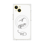 プレミアムスクエアケース with MagSafe［ Dinosaurs No.1 - White ］