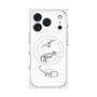 プレミアムスクエアケース with MagSafe［ Dinosaurs No.1 - White ］