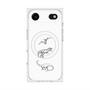 プレミアムスクエアケース with MagSafe［ Dinosaurs No.1 - White ］