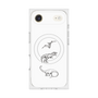 プレミアムスクエアケース with MagSafe［ Dinosaurs No.1 - White ］