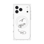 プレミアムスクエアケース with MagSafe［ Dinosaurs No.1 - White ］