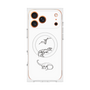プレミアムスクエアケース with MagSafe［ Dinosaurs No.1 - White ］