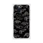プレミアムスクエアケース with MagSafe［ Dinosaurs No.2 - Black ］