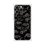 プレミアムスクエアケース with MagSafe［ Dinosaurs No.2 - Black ］