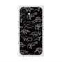 プレミアムスクエアケース with MagSafe［ Dinosaurs No.2 - Black ］