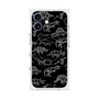 プレミアムスクエアケース with MagSafe［ Dinosaurs No.2 - Black ］