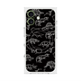 プレミアムスクエアケース with MagSafe［ Dinosaurs No.2 - Black ］