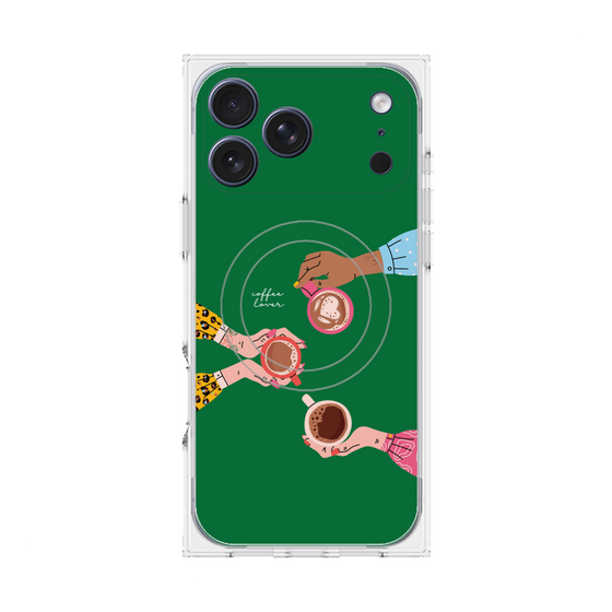 プレミアムスクエアケース with MagSafe［ Teatime - Green ］
