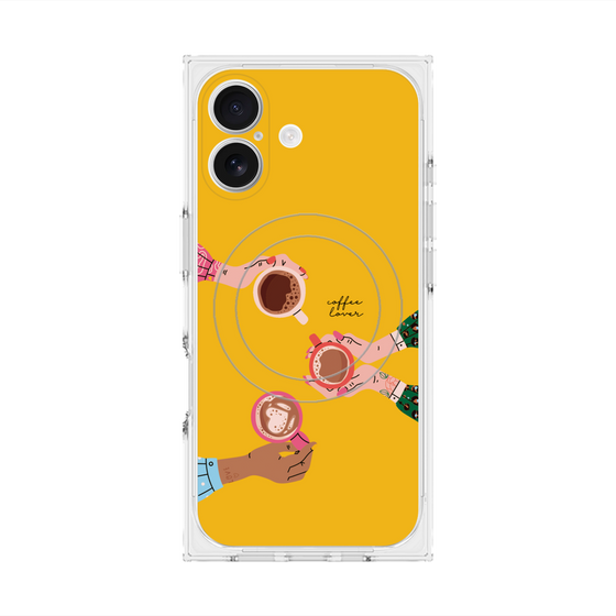 プレミアムスクエアケース with MagSafe［ Teatime - Yellow ］
