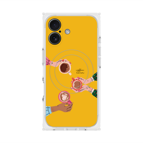 プレミアムスクエアケース with MagSafe［ Teatime - Yellow ］