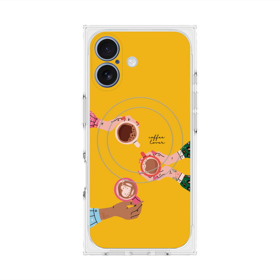 プレミアムスクエアケース with MagSafe［ Teatime - Yellow ］