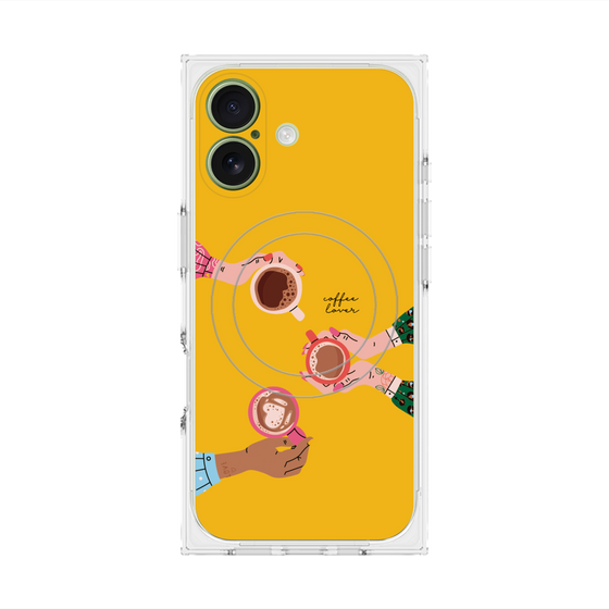 プレミアムスクエアケース with MagSafe［ Teatime - Yellow ］