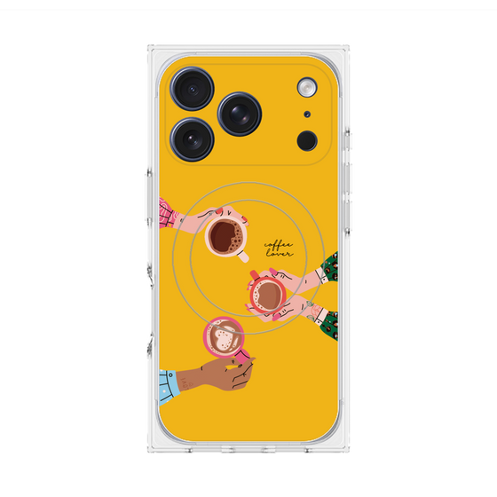 プレミアムスクエアケース with MagSafe［ Teatime - Yellow ］