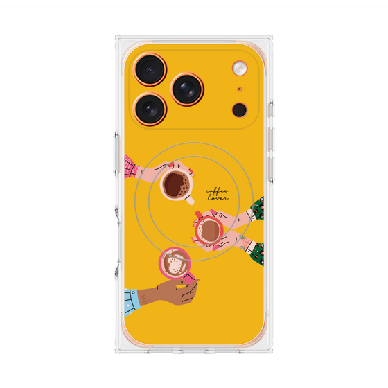 プレミアムスクエアケース with MagSafe［ Teatime - Yellow ］