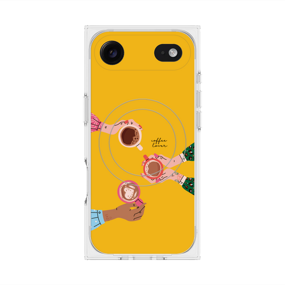 プレミアムスクエアケース with MagSafe［ Teatime - Yellow ］