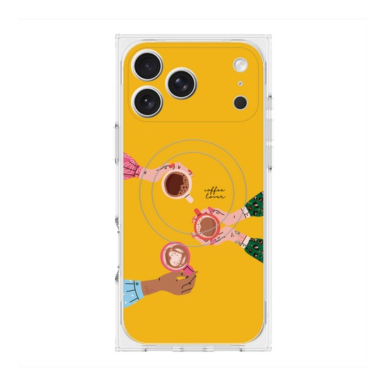 プレミアムスクエアケース with MagSafe［ Teatime - Yellow ］