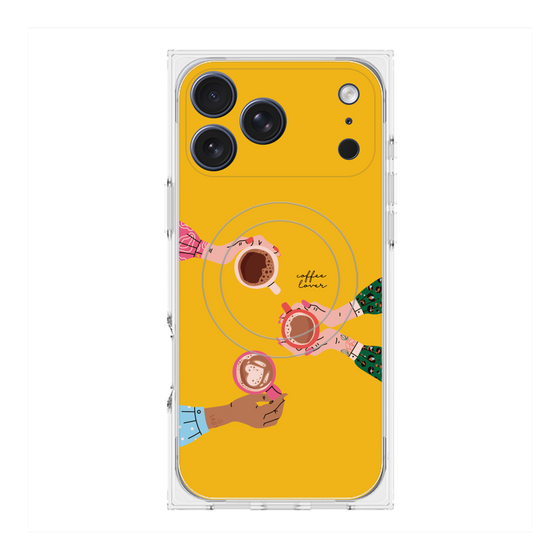 プレミアムスクエアケース with MagSafe［ Teatime - Yellow ］