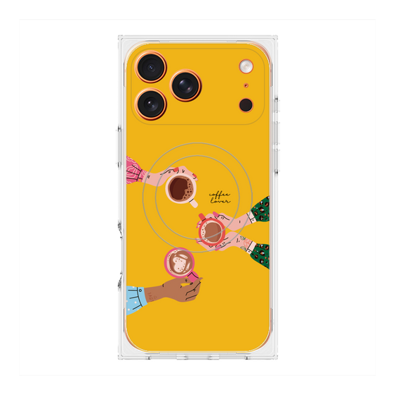 プレミアムスクエアケース with MagSafe［ Teatime - Yellow ］
