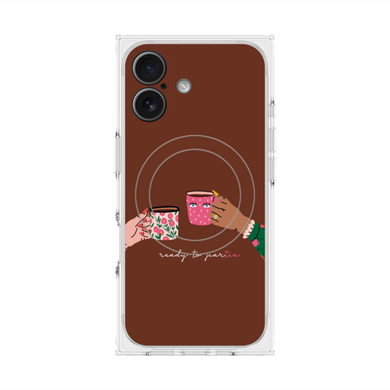 プレミアムスクエアケース with MagSafe［ Teatime - Brown ］