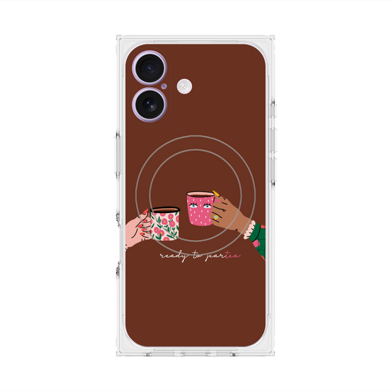 プレミアムスクエアケース with MagSafe［ Teatime - Brown ］