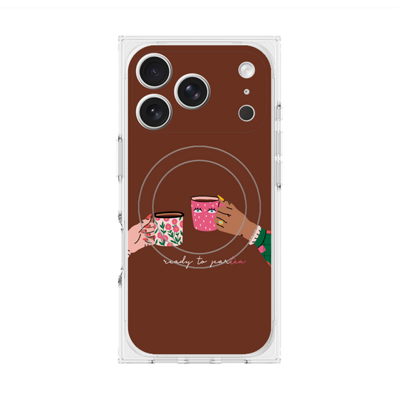プレミアムスクエアケース with MagSafe［ Teatime - Brown ］