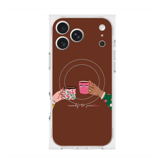 プレミアムスクエアケース with MagSafe［ Teatime - Brown ］