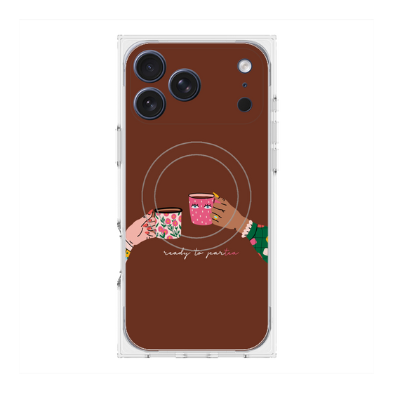 プレミアムスクエアケース with MagSafe［ Teatime - Brown ］