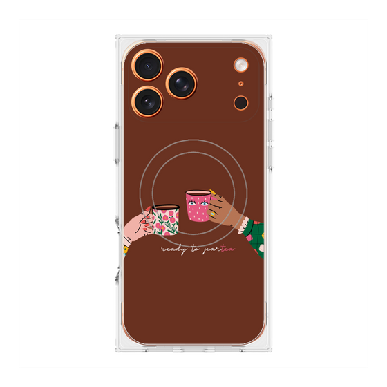 プレミアムスクエアケース with MagSafe［ Teatime - Brown ］