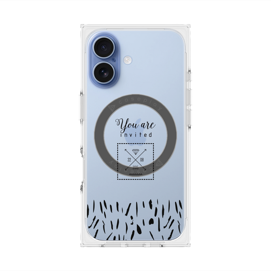 プレミアムスクエアケース with MagSafe［ artistic texture - 02 ］