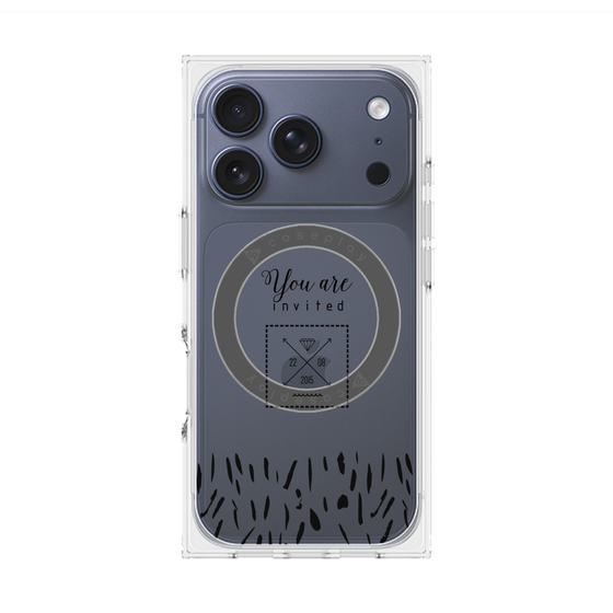 プレミアムスクエアケース with MagSafe［ artistic texture - 02 ］